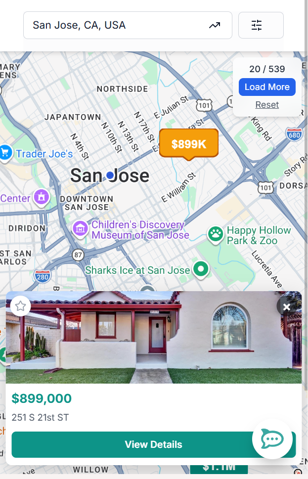 Search live and off-market properties